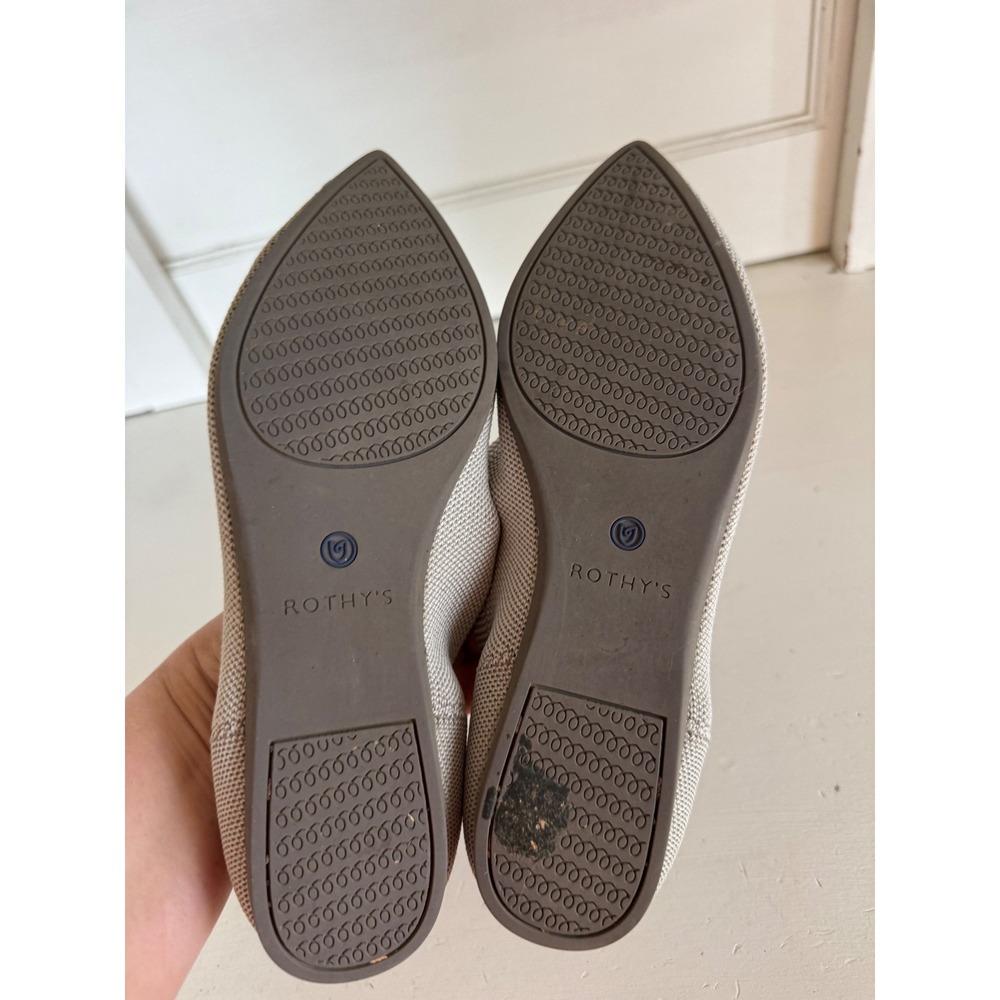 Rothy's The Point Flats in light gray - Picture 11 of 11